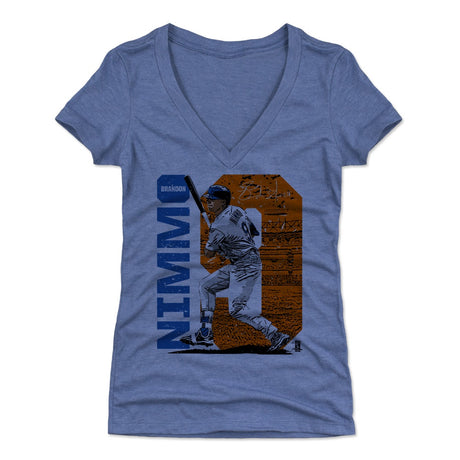 Brandon Nimmo Women's V-Neck T-Shirt | 500 LEVEL