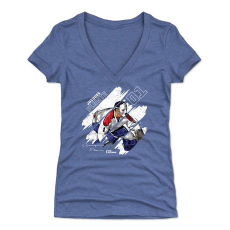 Jacques Plante Women's V-Neck T-Shirt | 500 LEVEL