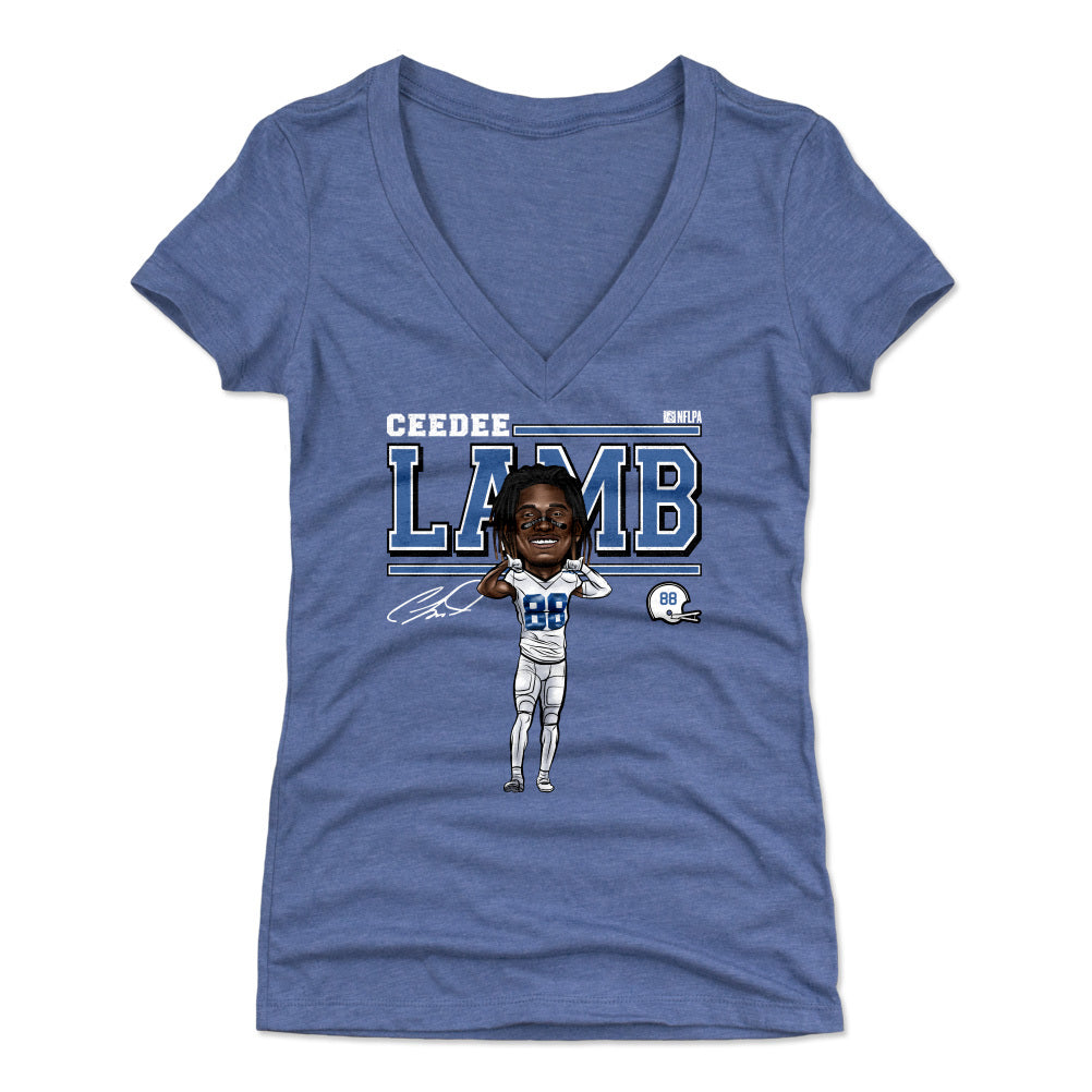 CeeDee Lamb Women&#39;s V-Neck T-Shirt | 500 LEVEL