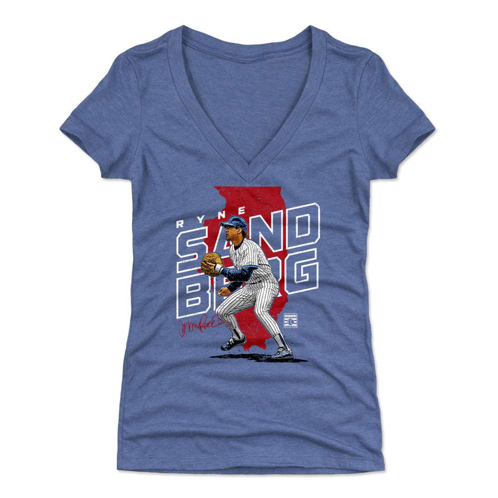Ryne Sandberg Women's V-Neck T-Shirt | 500 LEVEL
