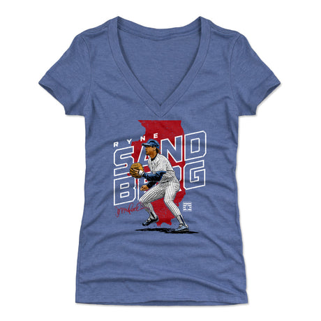 Ryne Sandberg Women's V-Neck T-Shirt | 500 LEVEL