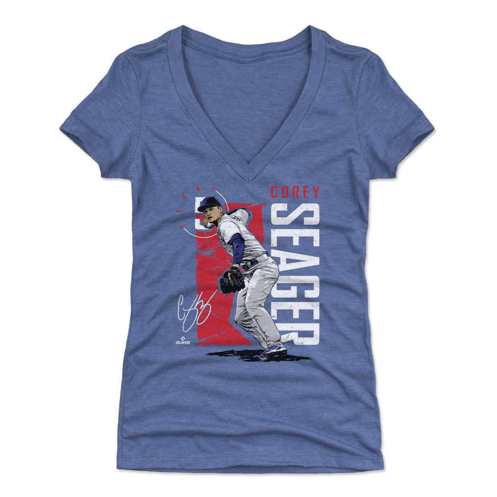 Corey Seager Women's V-Neck T-Shirt | 500 LEVEL