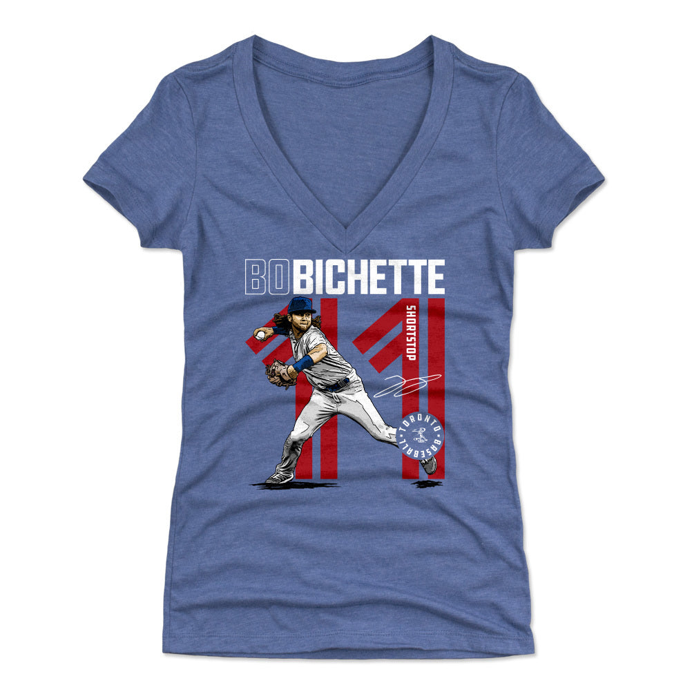 Bo Bichette Women&#39;s V-Neck T-Shirt | 500 LEVEL
