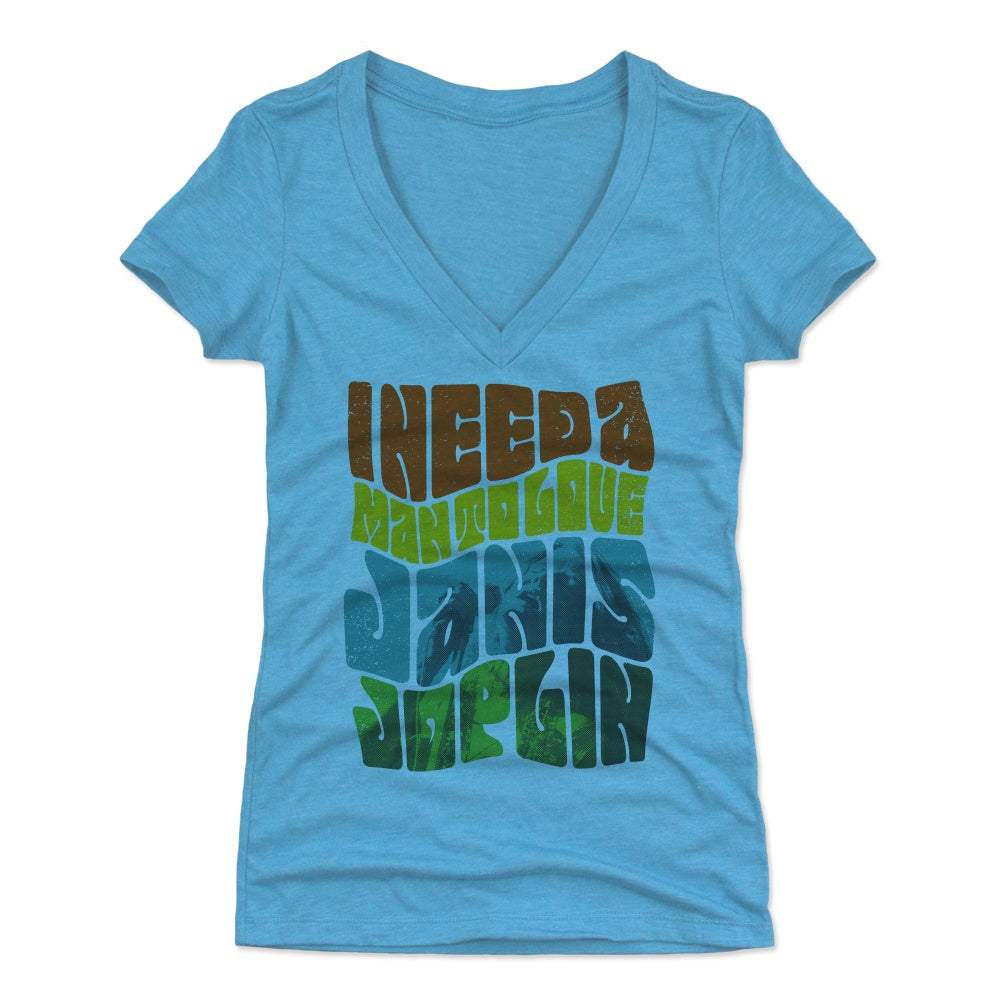 Janis Joplin Women&#39;s V-Neck T-Shirt | 500 LEVEL
