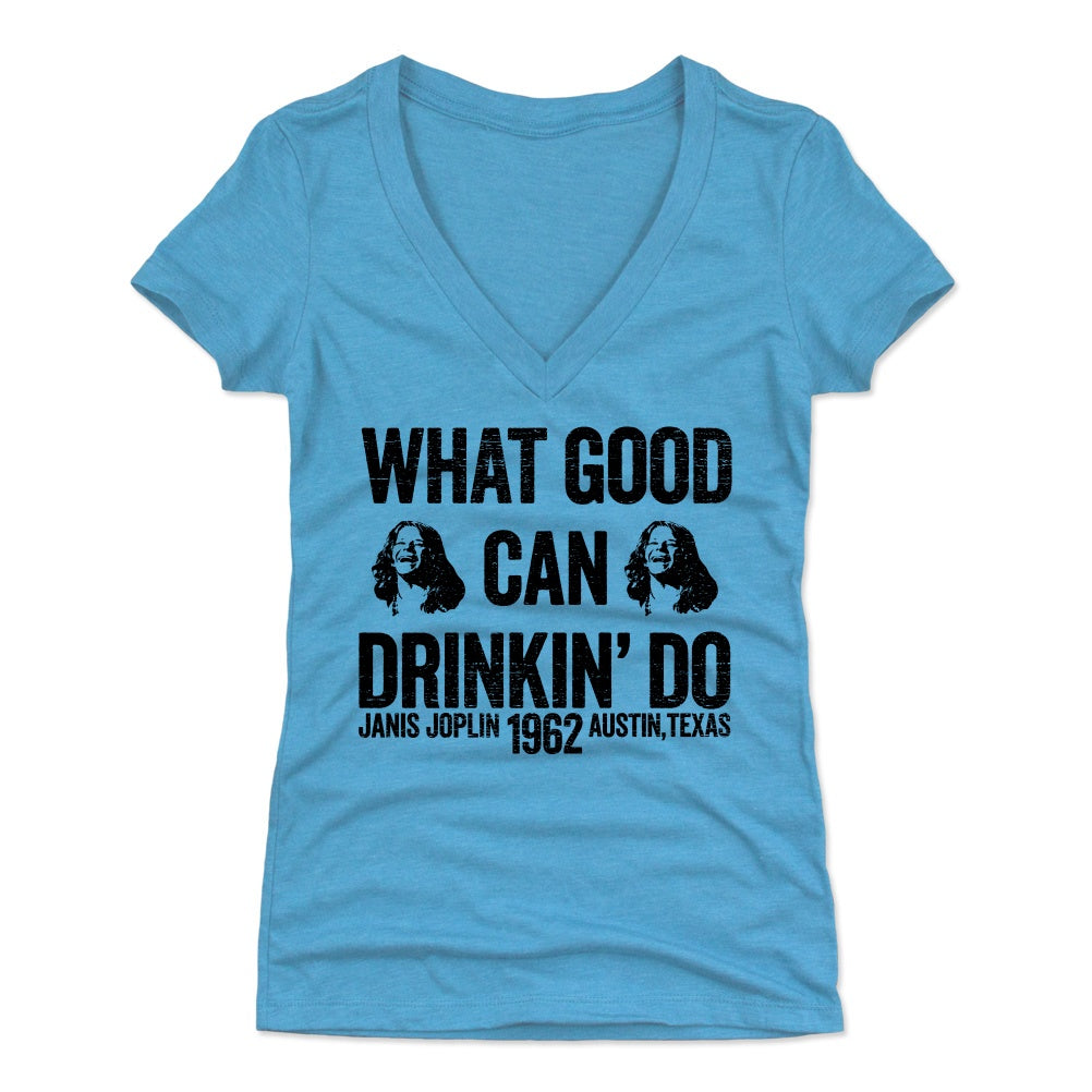 Janis Joplin Women's V-Neck T-Shirt | 500 LEVEL