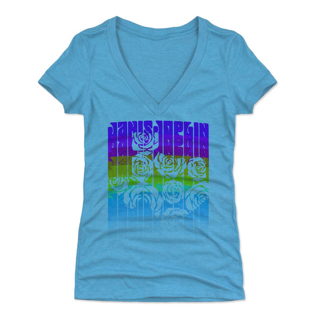 Janis Joplin Women's V-Neck T-Shirt | 500 LEVEL
