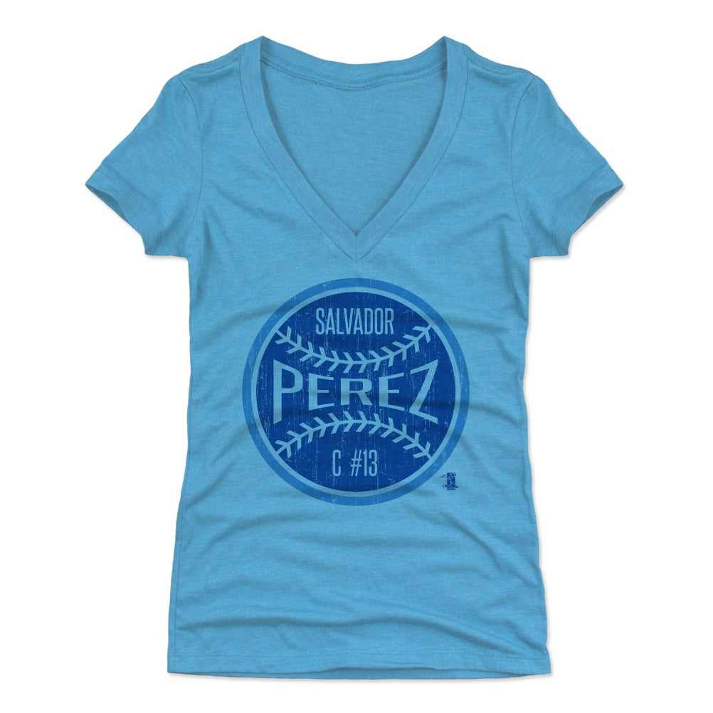 Salvador Perez Women's V-Neck T-Shirt | 500 LEVEL