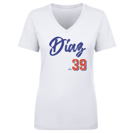Edwin Diaz Women's V-Neck T-Shirt | 500 LEVEL