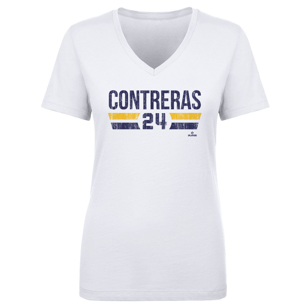 William Contreras Women&#39;s V-Neck T-Shirt | 500 LEVEL