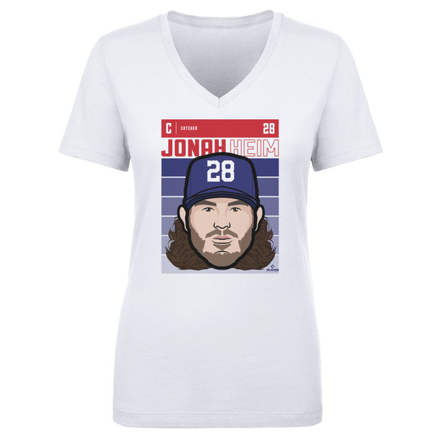 Jonah Heim Women's V-Neck T-Shirt | 500 LEVEL