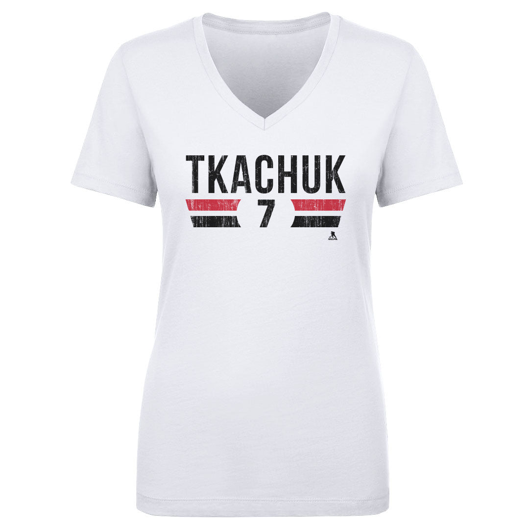 Brady Tkachuk Women's V-Neck T-Shirt | 500 LEVEL