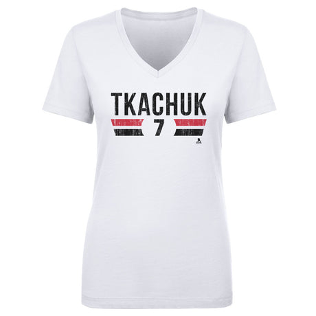 Brady Tkachuk Women's V-Neck T-Shirt | 500 LEVEL