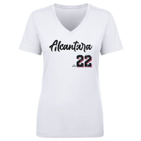 Sandy Alcantara Women's V-Neck T-Shirt | 500 LEVEL