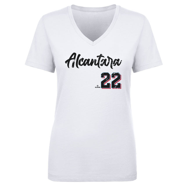Sandy Alcantara Women's V-Neck T-Shirt | 500 LEVEL