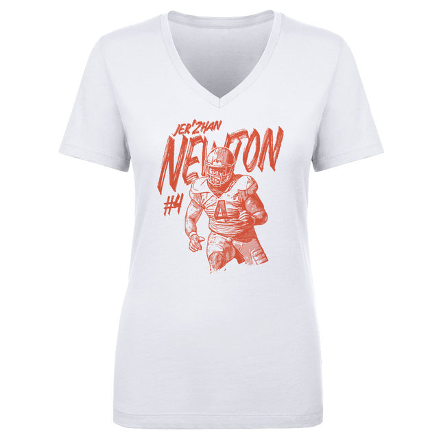Jer'Zhan Newton Women's V-Neck T-Shirt | 500 LEVEL