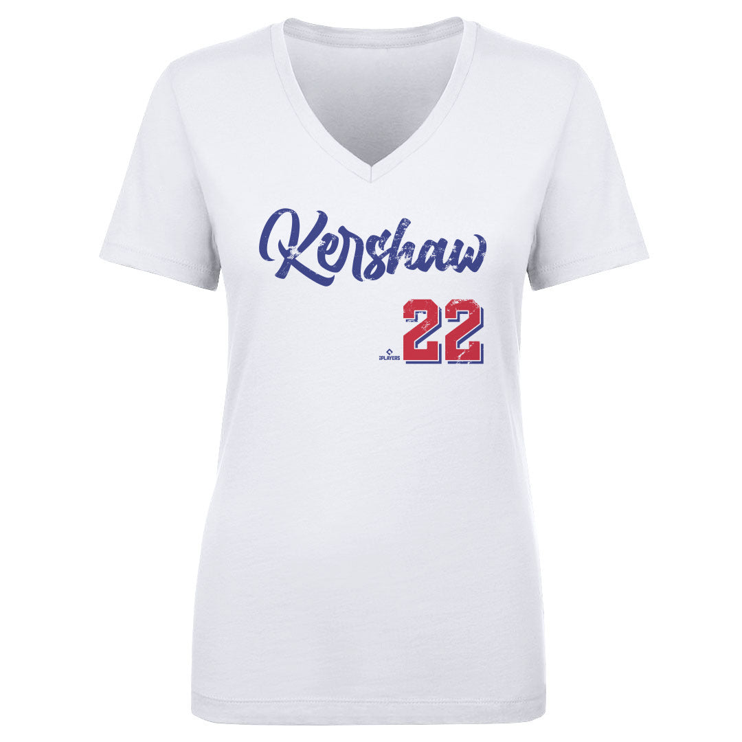 Clayton Kershaw Women's V-Neck T-Shirt | 500 LEVEL