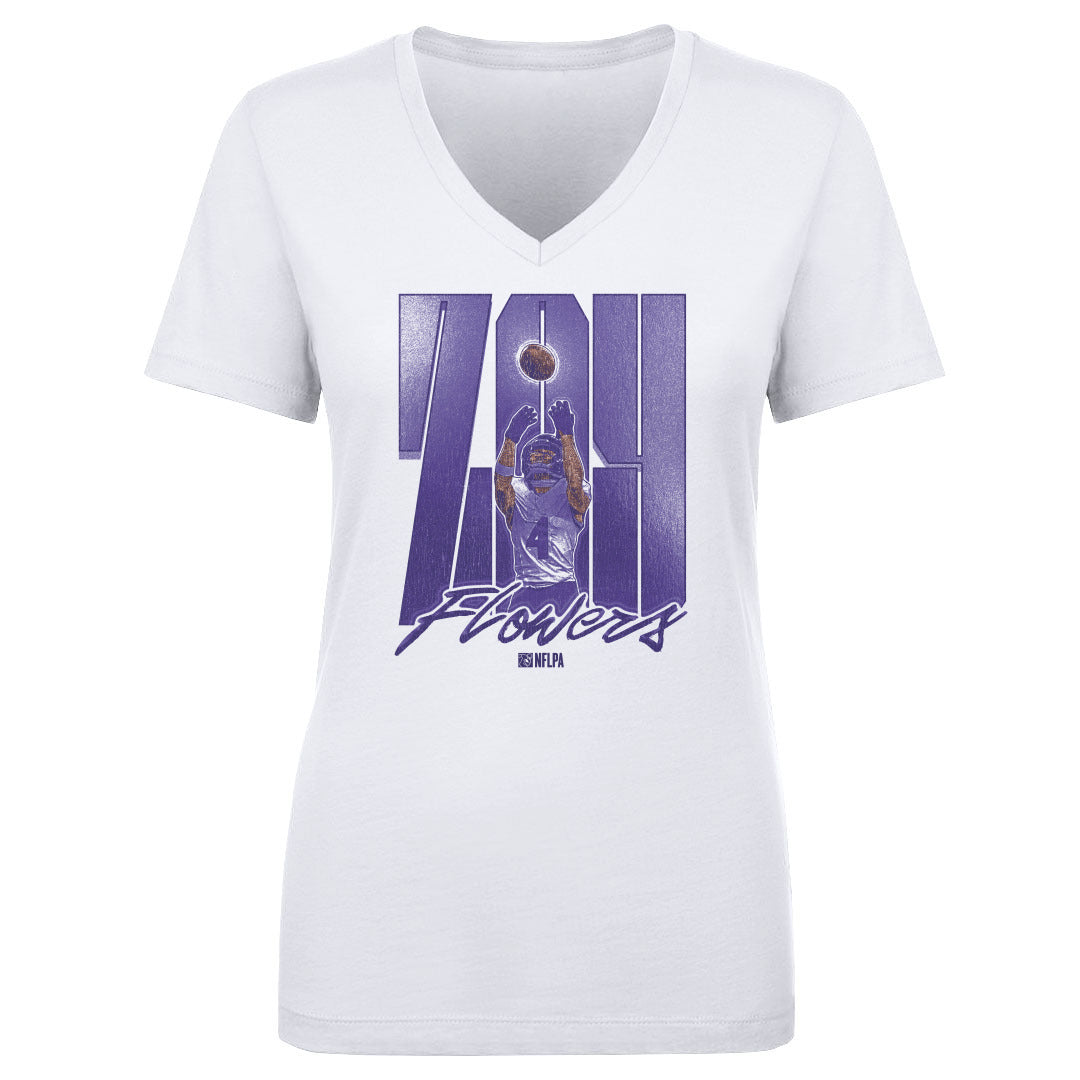 Zay Flowers Women's V-Neck T-Shirt | 500 LEVEL