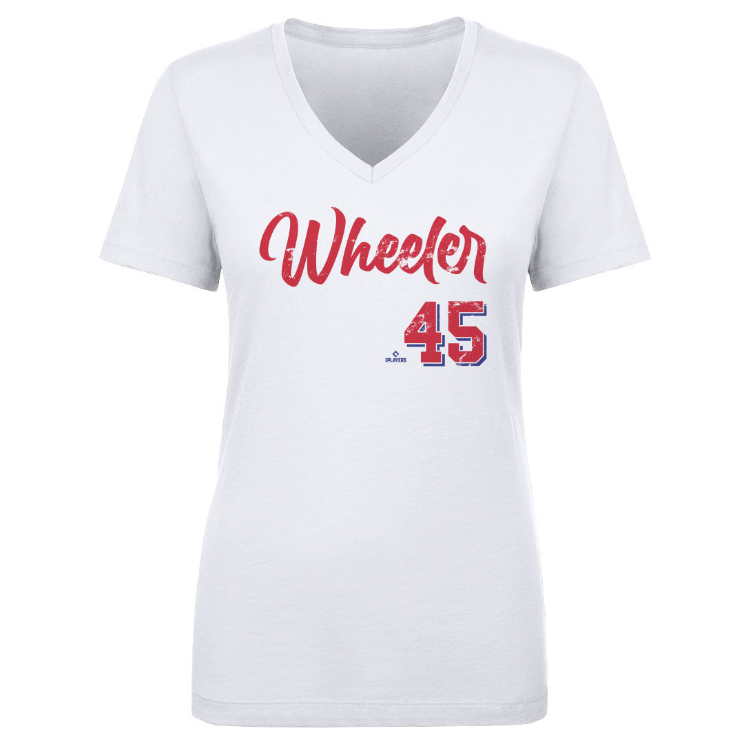 Zack Wheeler Women's V-Neck T-Shirt | 500 LEVEL