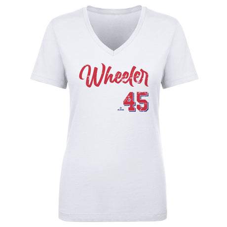 Zack Wheeler Women's V-Neck T-Shirt | 500 LEVEL