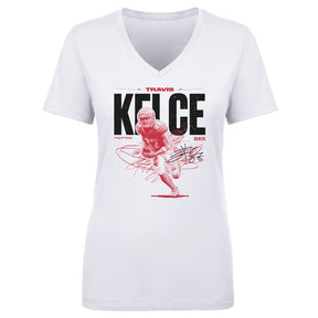 Travis Kelce Women's V-Neck T-Shirt | 500 LEVEL