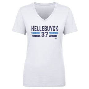 Connor Hellebuyck Women's V-Neck T-Shirt | 500 LEVEL