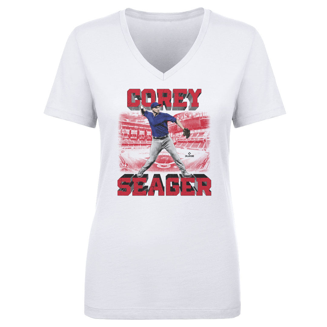 Corey Seager Women's V-Neck T-Shirt | 500 LEVEL
