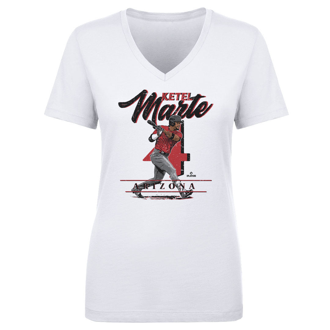 Ketel Marte Women's V-Neck T-Shirt | 500 LEVEL
