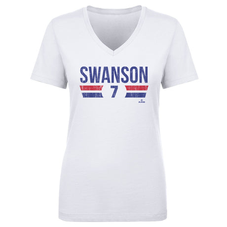 Dansby Swanson Women's V-Neck T-Shirt | 500 LEVEL