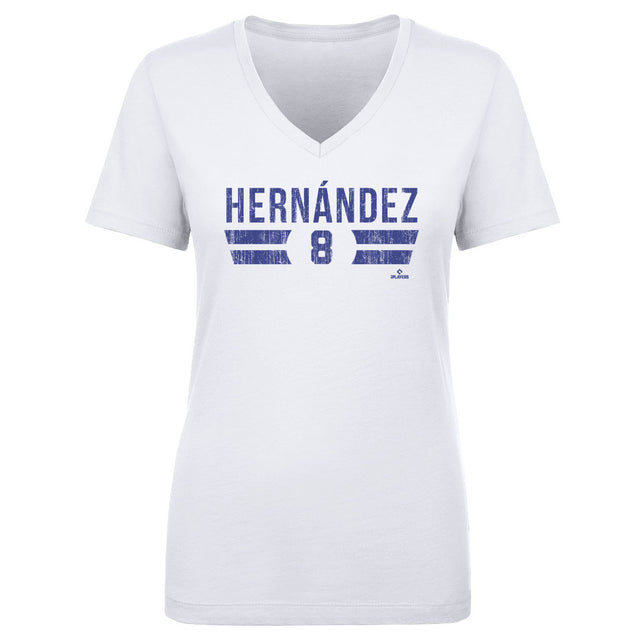 Enrique Hernandez Women's V-Neck T-Shirt | 500 LEVEL