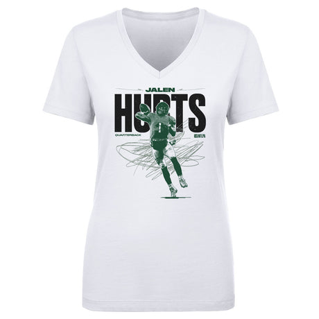 Jalen Hurts Women's V-Neck T-Shirt | 500 LEVEL