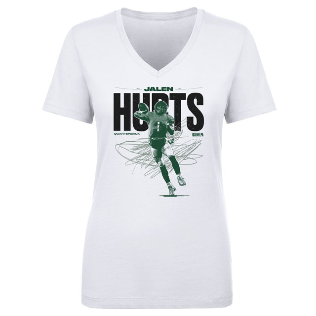 Jalen Hurts Women's V-Neck T-Shirt | 500 LEVEL