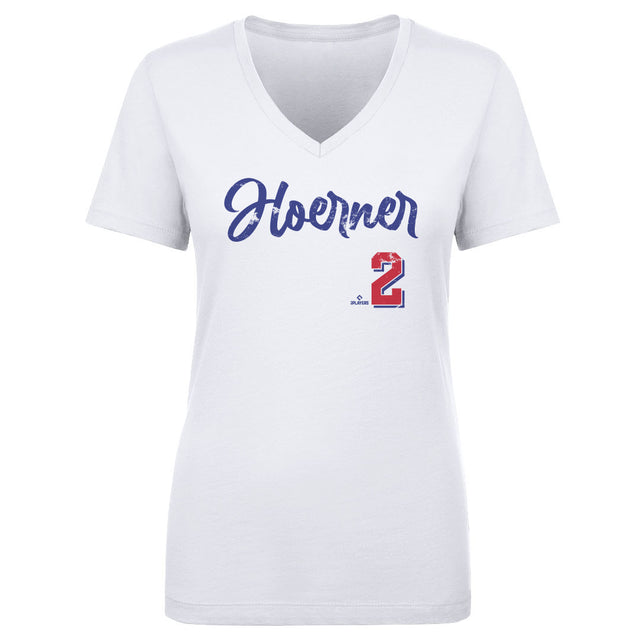 Nico Hoerner Women's V-Neck T-Shirt | 500 LEVEL