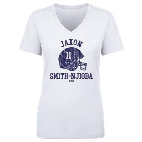 Jaxon Smith-Njigba Women's V-Neck T-Shirt | 500 LEVEL
