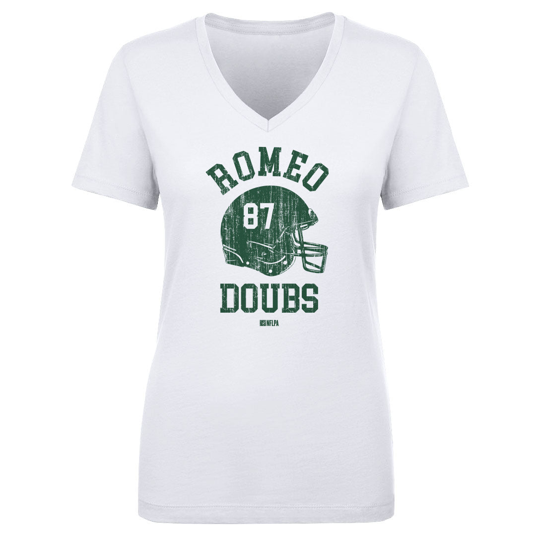 Romeo Doubs Women&#39;s V-Neck T-Shirt | 500 LEVEL