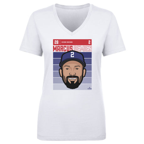 Marcus Semien Women's V-Neck T-Shirt | 500 LEVEL