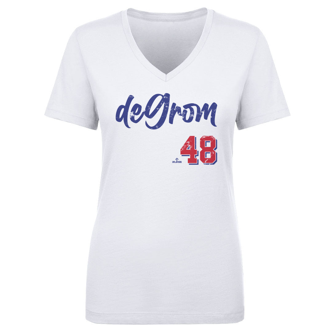 Jacob deGrom Women&#39;s V-Neck T-Shirt | 500 LEVEL