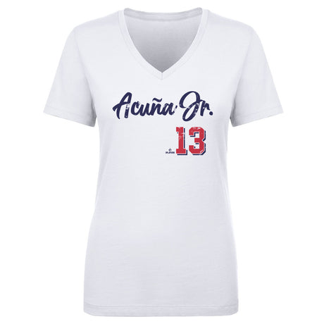 Ronald Acuna Jr. Women's V-Neck T-Shirt | 500 LEVEL