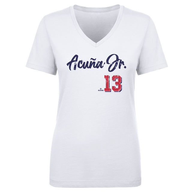 Ronald Acuna Jr. Women's V-Neck T-Shirt | 500 LEVEL