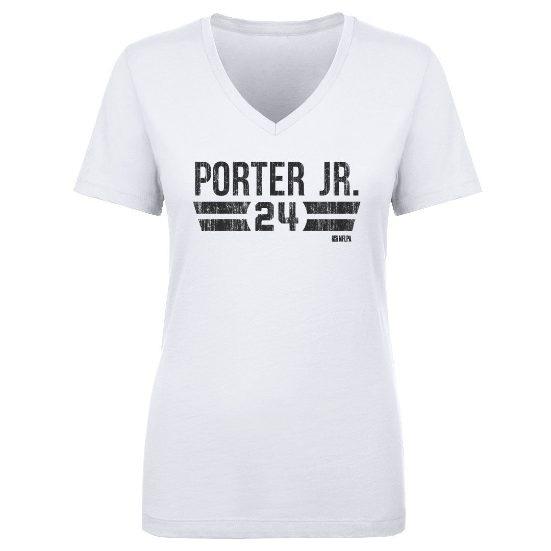 Joey Porter Jr. Women&#39;s V-Neck T-Shirt | 500 LEVEL