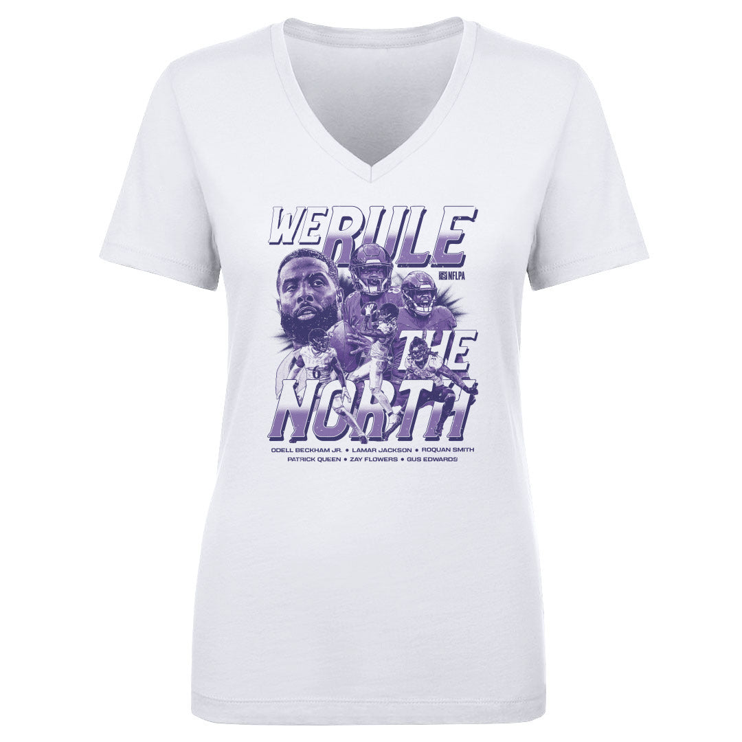 Lamar Jackson Women's V-Neck T-Shirt | 500 LEVEL