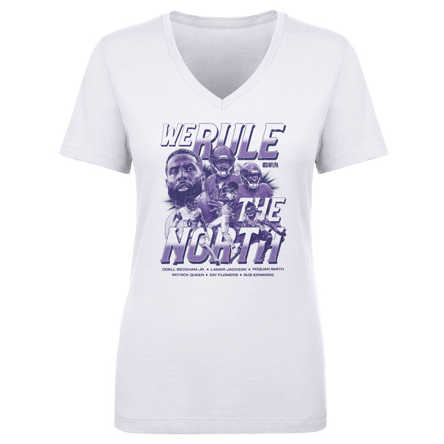 Lamar Jackson Women's V-Neck T-Shirt | 500 LEVEL