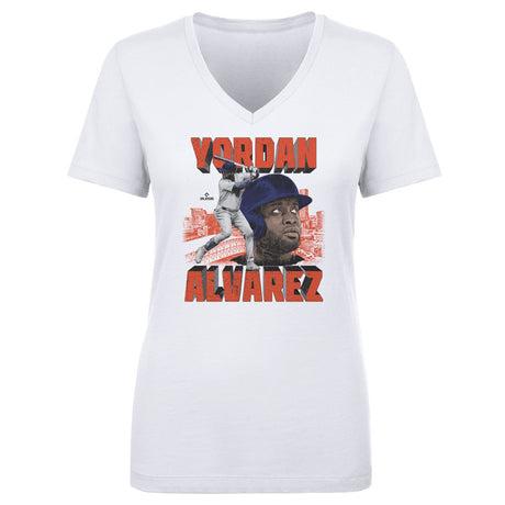 Yordan Alvarez Women's V-Neck T-Shirt | 500 LEVEL
