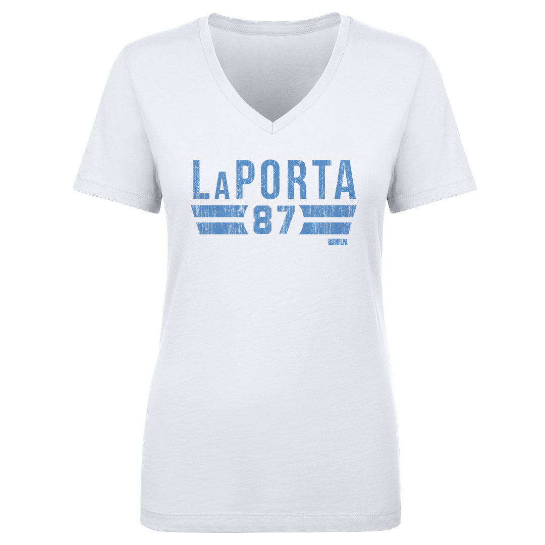 Sam LaPorta Women&#39;s V-Neck T-Shirt | 500 LEVEL