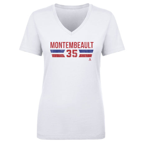 Sam Montembeault Women's V-Neck T-Shirt | 500 LEVEL