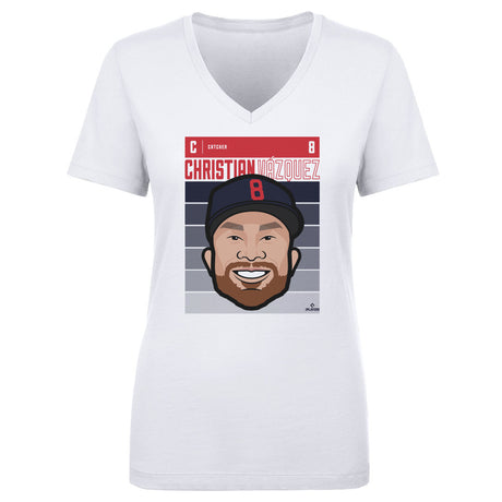 Christian Vazquez Women's V-Neck T-Shirt | 500 LEVEL