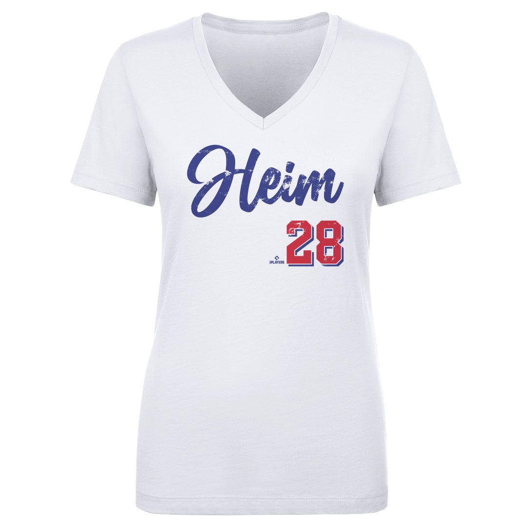 Jonah Heim Women's V-Neck T-Shirt | 500 LEVEL