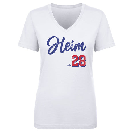 Jonah Heim Women's V-Neck T-Shirt | 500 LEVEL