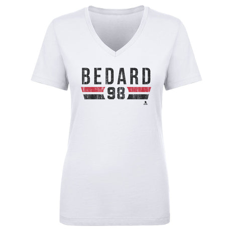 Connor Bedard Women's V-Neck T-Shirt | 500 LEVEL