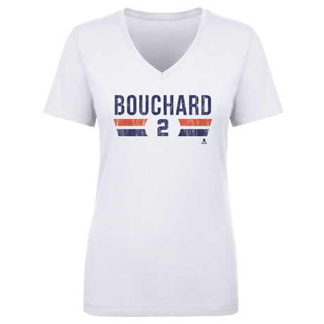 Evan Bouchard Women's V-Neck T-Shirt | 500 LEVEL