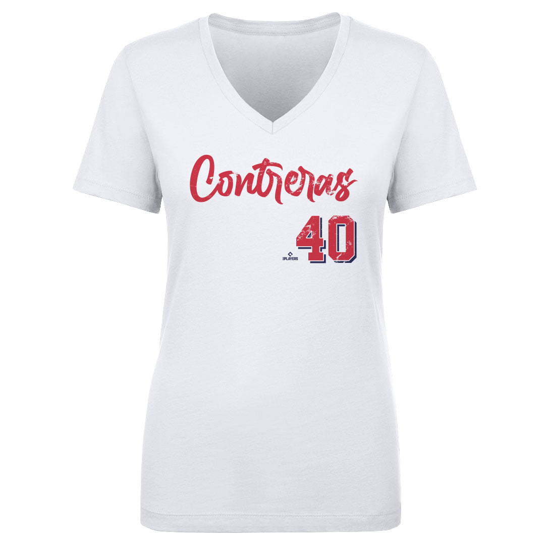 Willson Contreras Women's V-Neck T-Shirt | 500 LEVEL